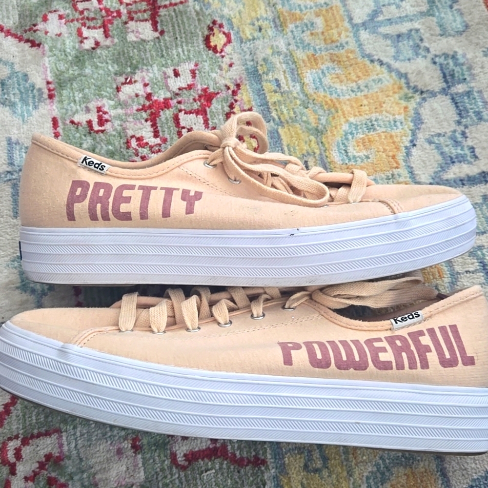 Keds collab w/ The Bee & The Fox Size 8.5 PRETTY POWERFUL